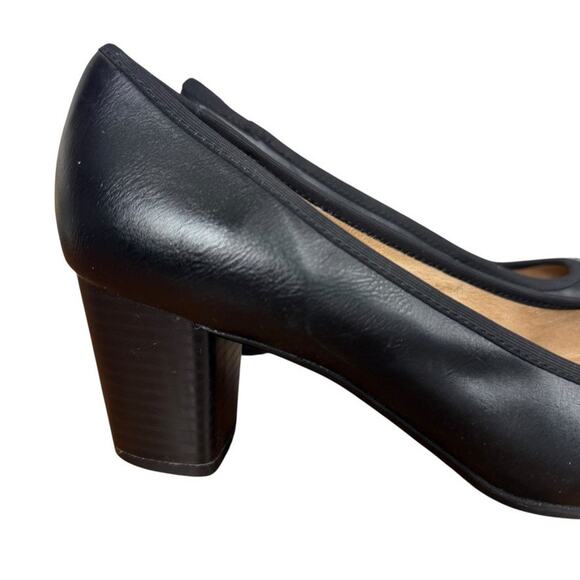 Naturalizer Naomi Womens Black Chunky Block High Heels Pumps Shoes sz 7.5 M - Picture 12 of 16